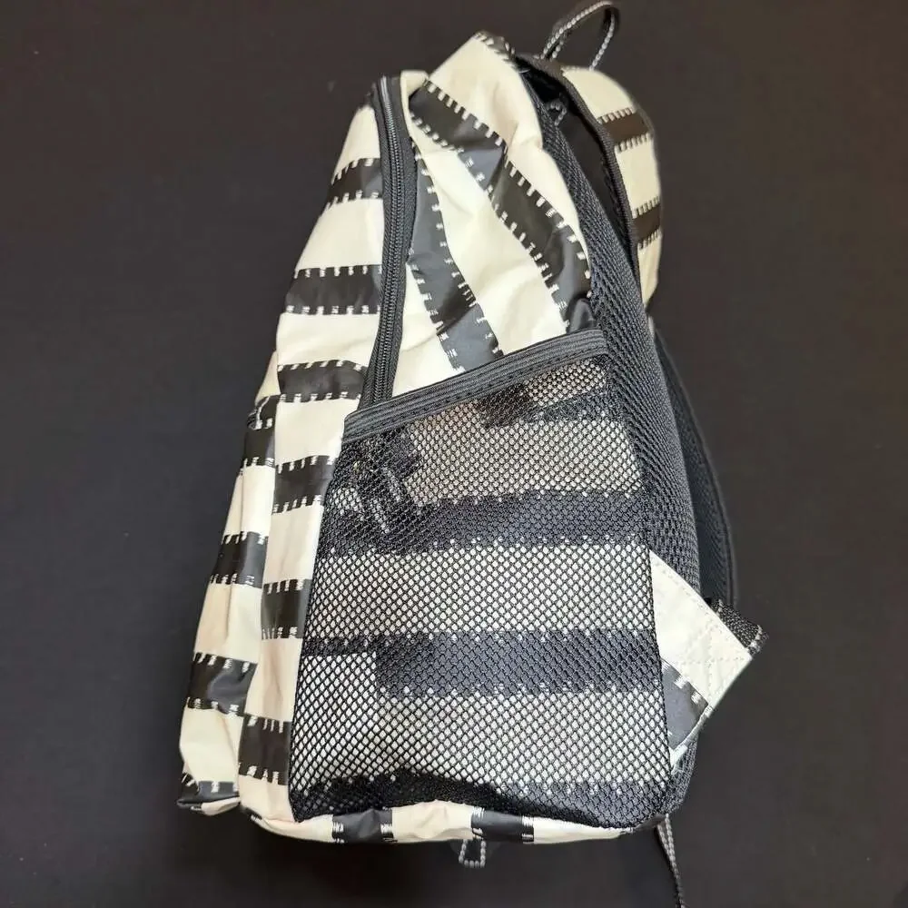 Scout Pack Leader Black & WhiteStriped Nylon Lightweight Backpack